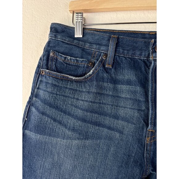 Levis Denim Frayed Hem Button Fly DIY Cut Off Shorts Size W30 - Picture 3 of 15